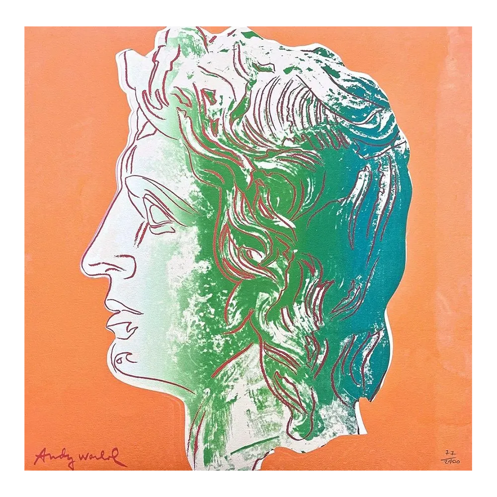 Andy Warhol — Alexander The Great Orange, Executed In 1986. Lithograph, Carnegie Museum Of Art.