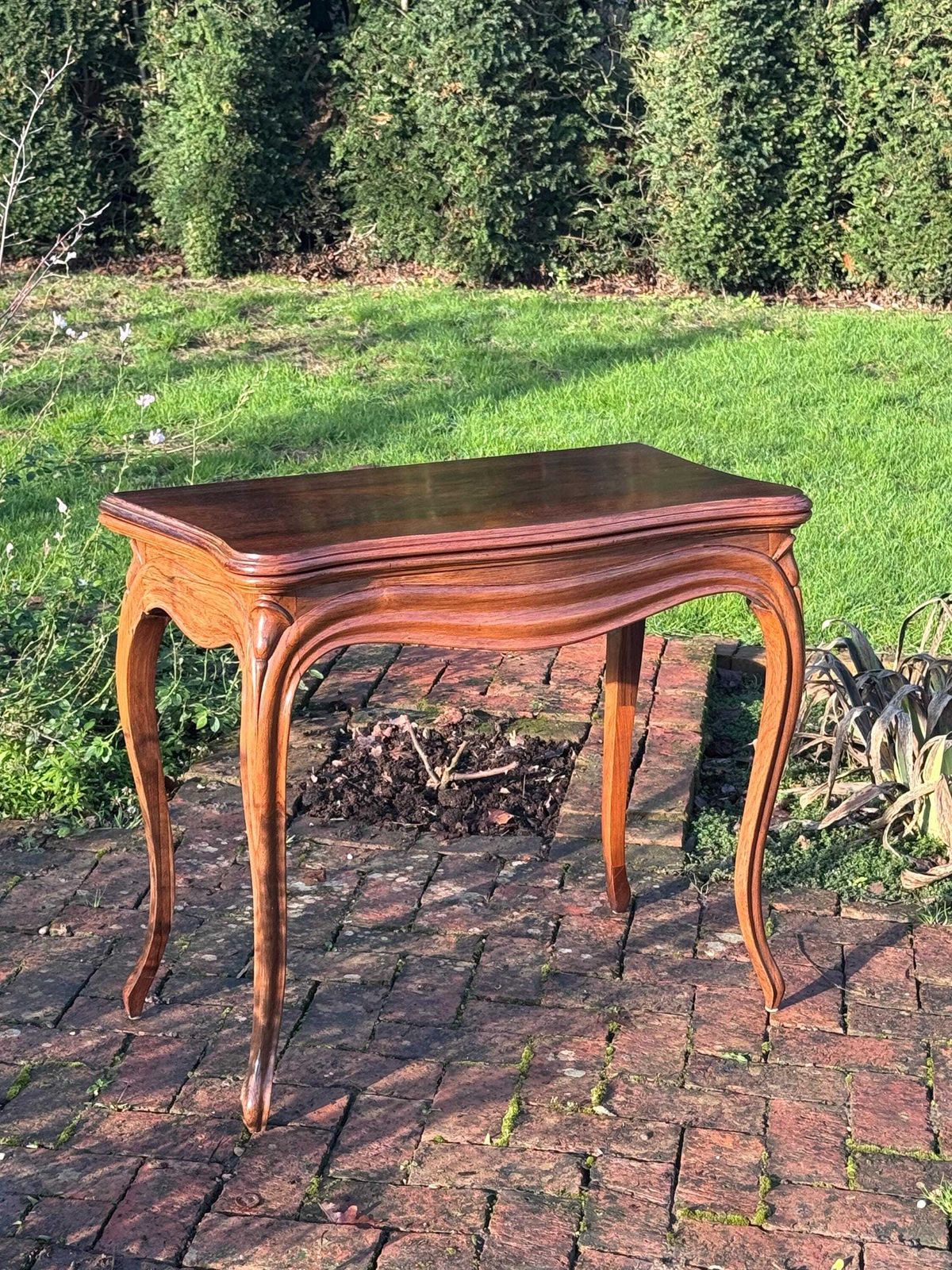 Antique French Rosewood Games Table Circa 1860 photo furniture