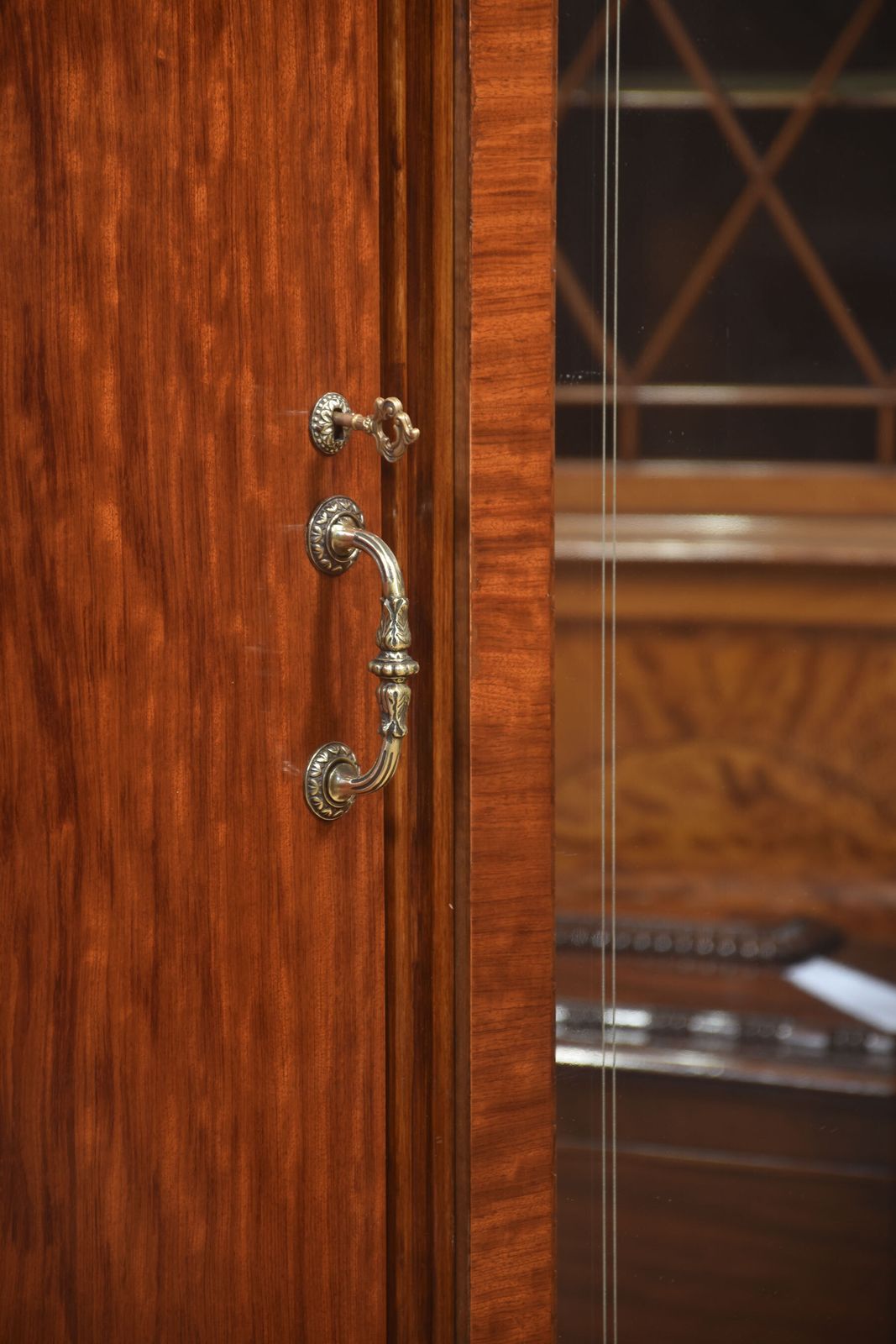 Magnificent Antique Four Door Mahogany Wardrobe photo for sale