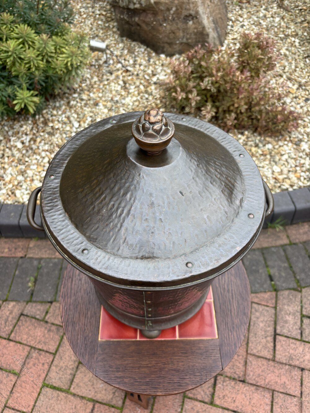 Arts & Crafts Coal Bucket, 1910s photo Home Fixtures