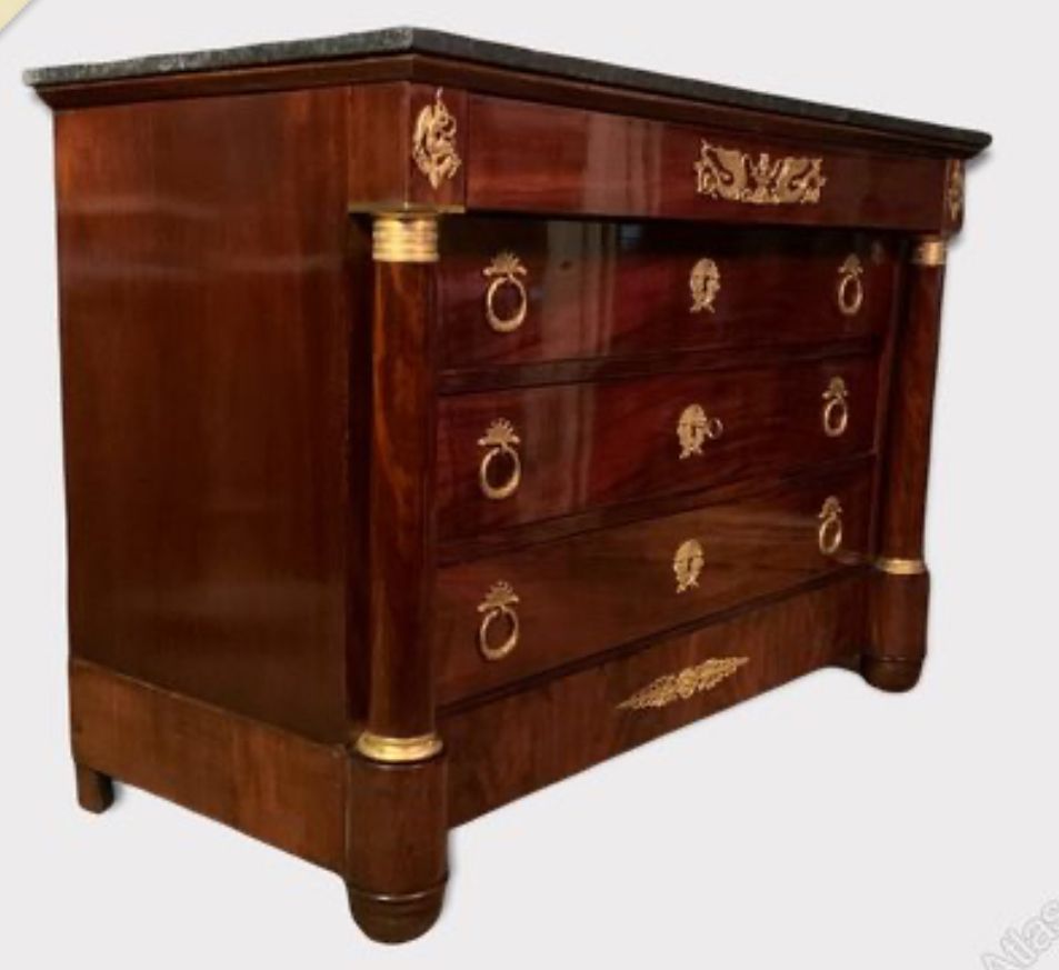 Antique French Empire Commode Chest photo 1450.0