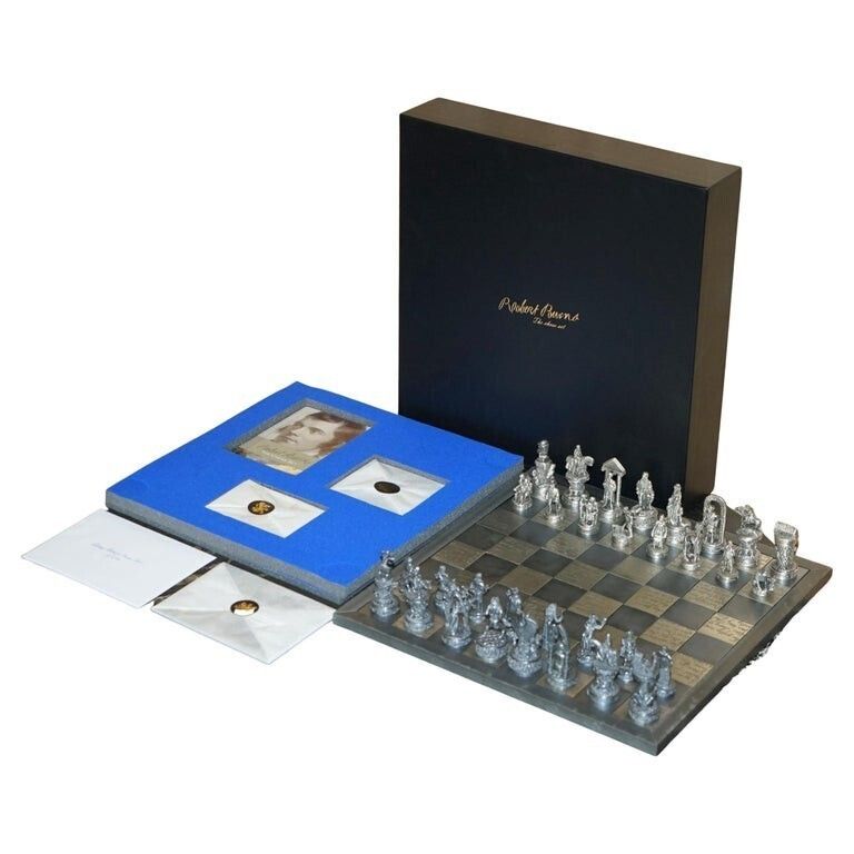 New In The Box Ltd Edition 18/500 Robert Burns Scottish Chess Set