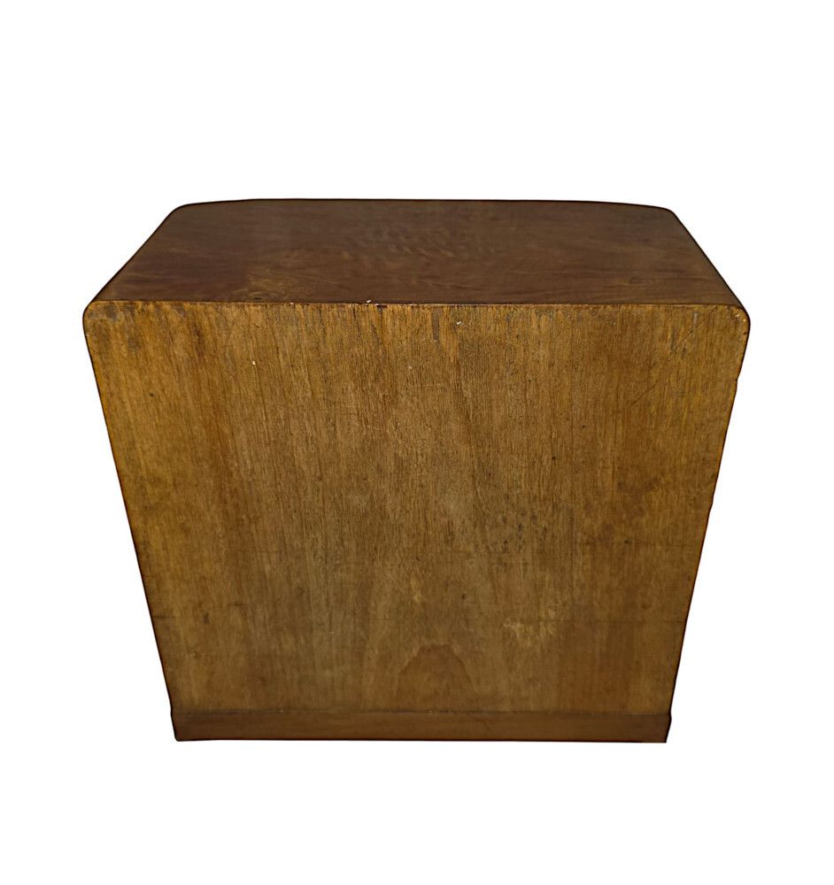 A Stunning Mid Century Design Satinwood Miniature Chest Or Jewellery Box photo vinterior