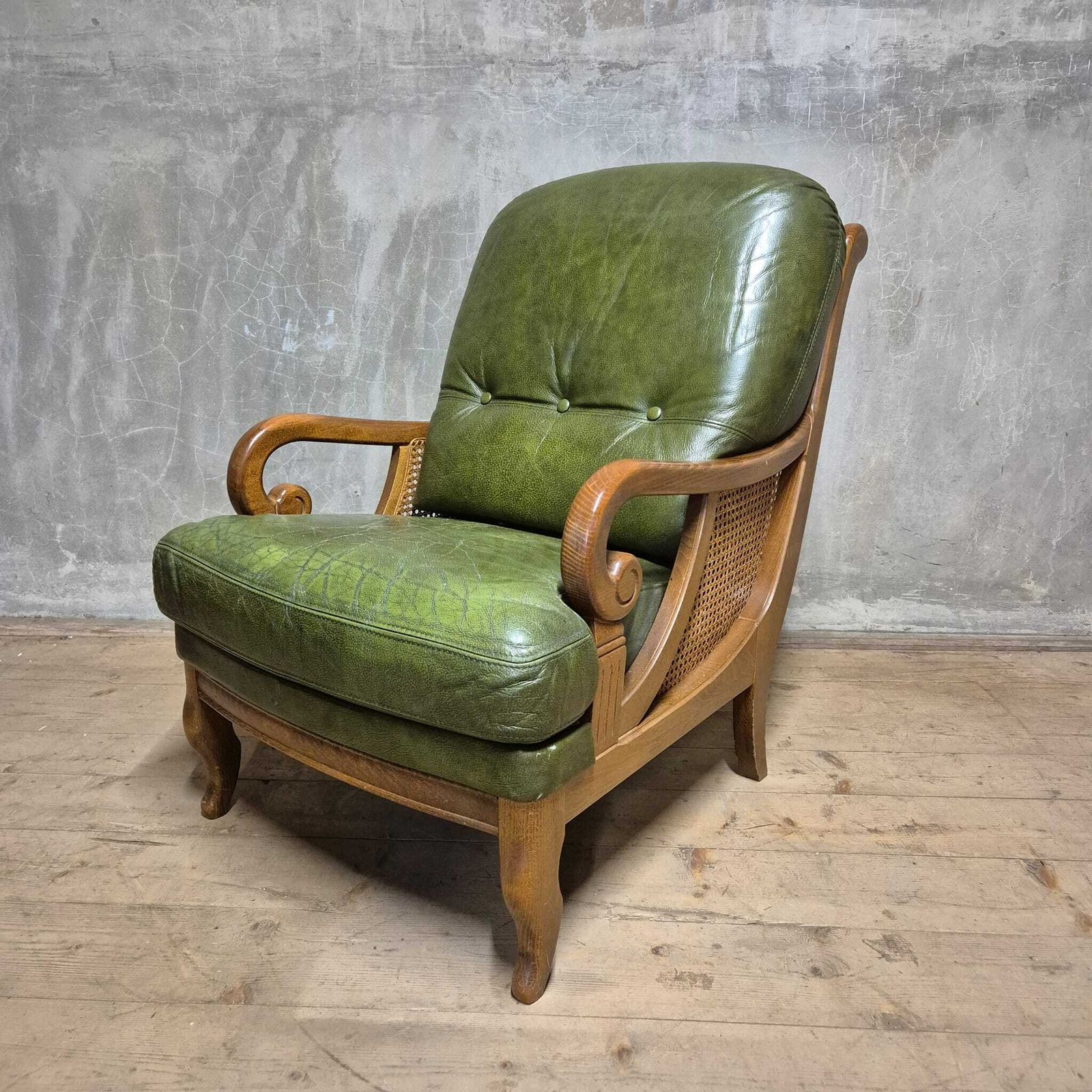 Mid Century Lounge Armchair, Cane Sides, 1960s photo furniture