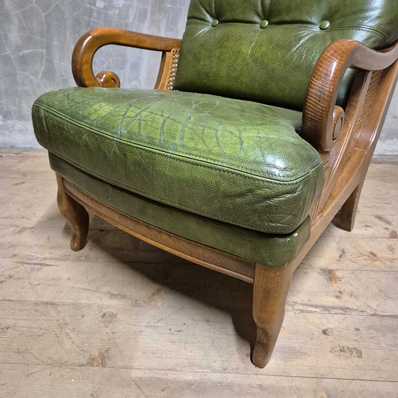 Mid Century Lounge Armchair, Cane Sides, 1960s photo Furniture