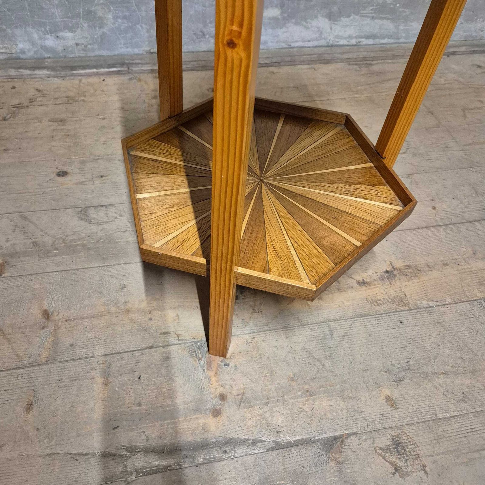 photo furniture Mid Century Marquetry Two Tier Stand, Czechoslovakia, 1960s–1970s