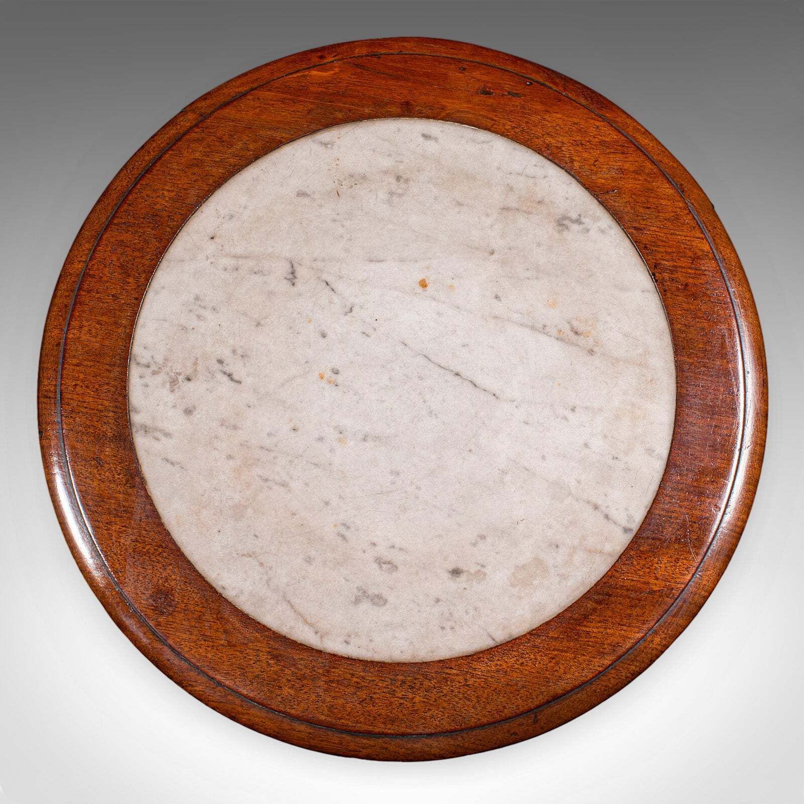 Antique Jardiniere Stand, English, Walnut, Marble, Planter Table, William IV photo buy