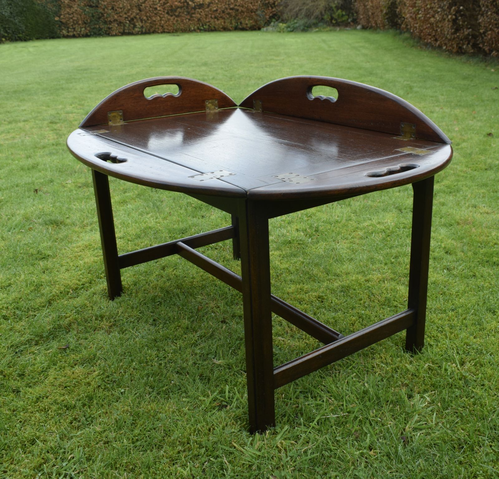 photo buy Early 20th Century Mahogany Butlers Tray On Stand