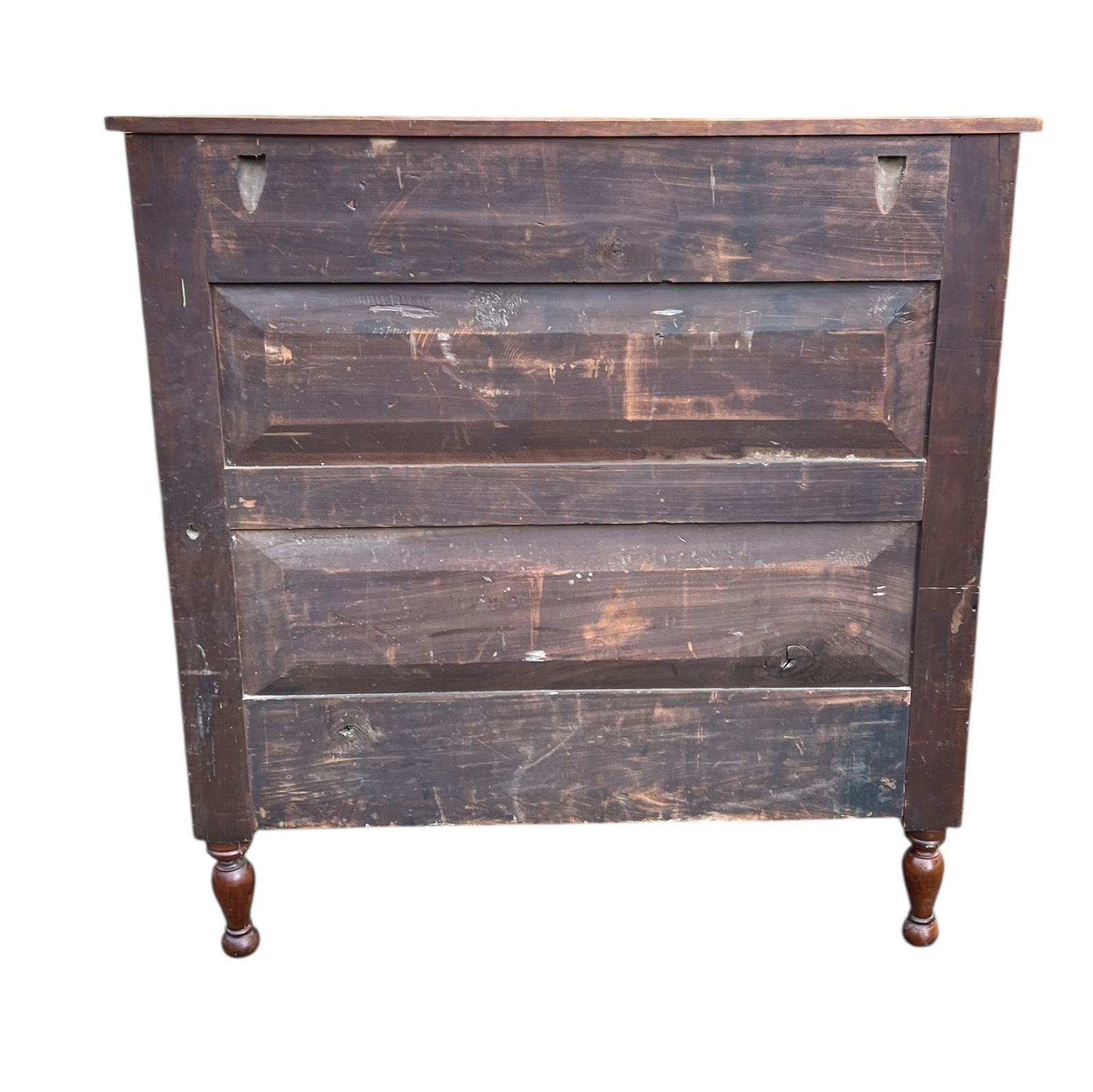 Antique 19th C Cherrywood Empire Chest Of Drawers photo for sale