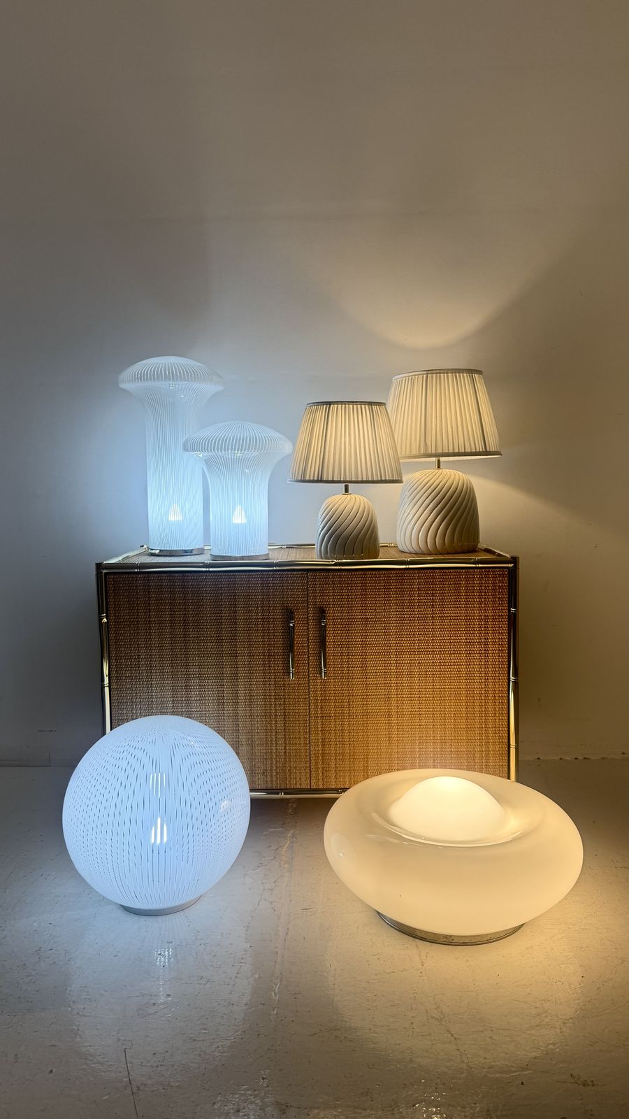 1980s Italian Faux Bamboo And Rattan Vivai Del Sud Cabinet photo buy