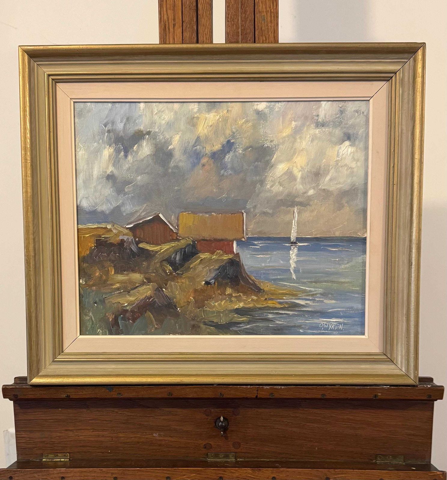 Swedish Artist  O. Styrén Mid Century Modern Wall Art