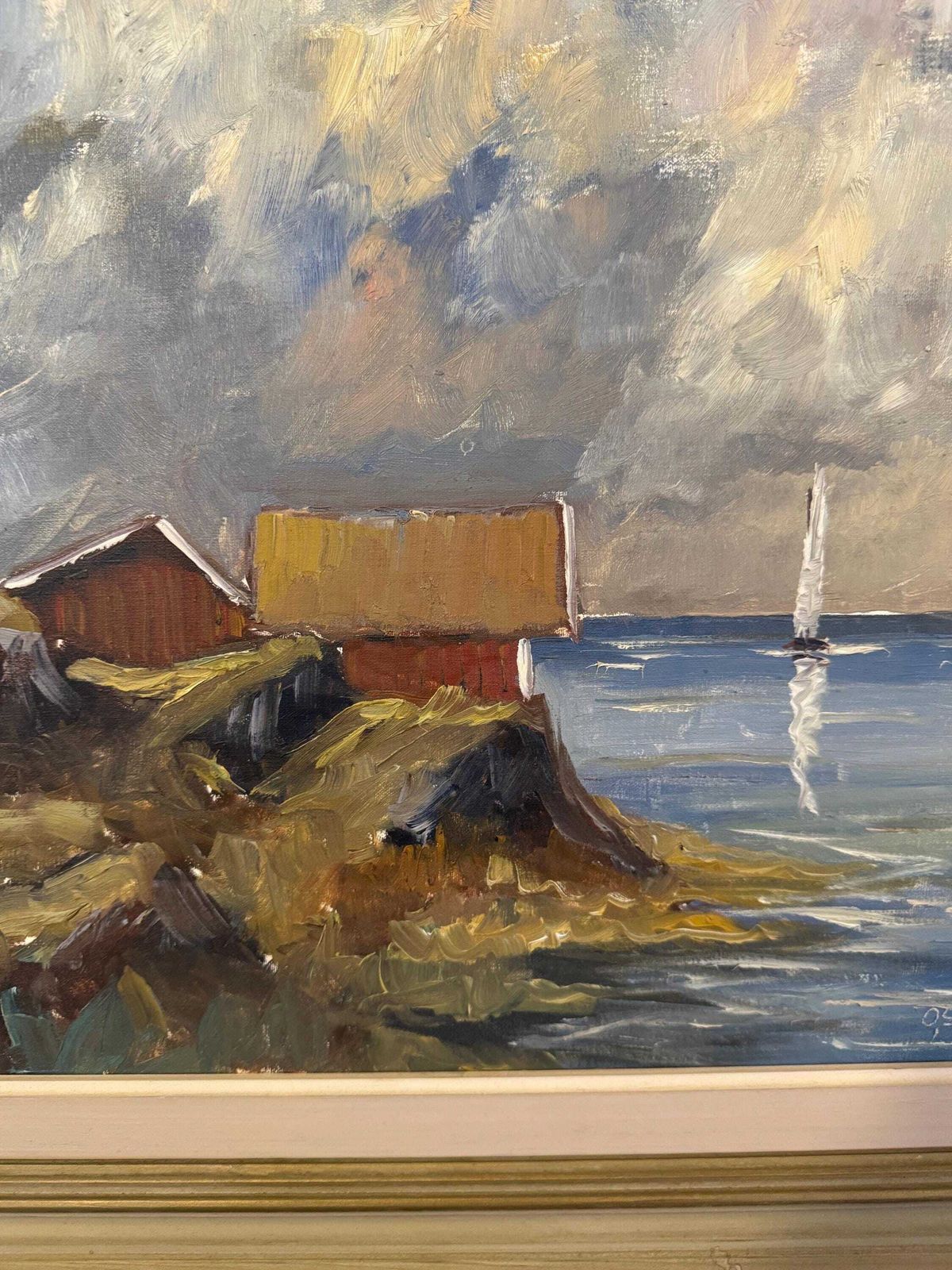 Swedish Artist  O. Styrén Mid Century Modern Wall Art photo Art