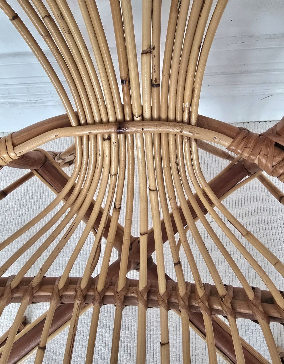 A Mid Century Italian Bamboo Chair, Riviera Style. photo buy