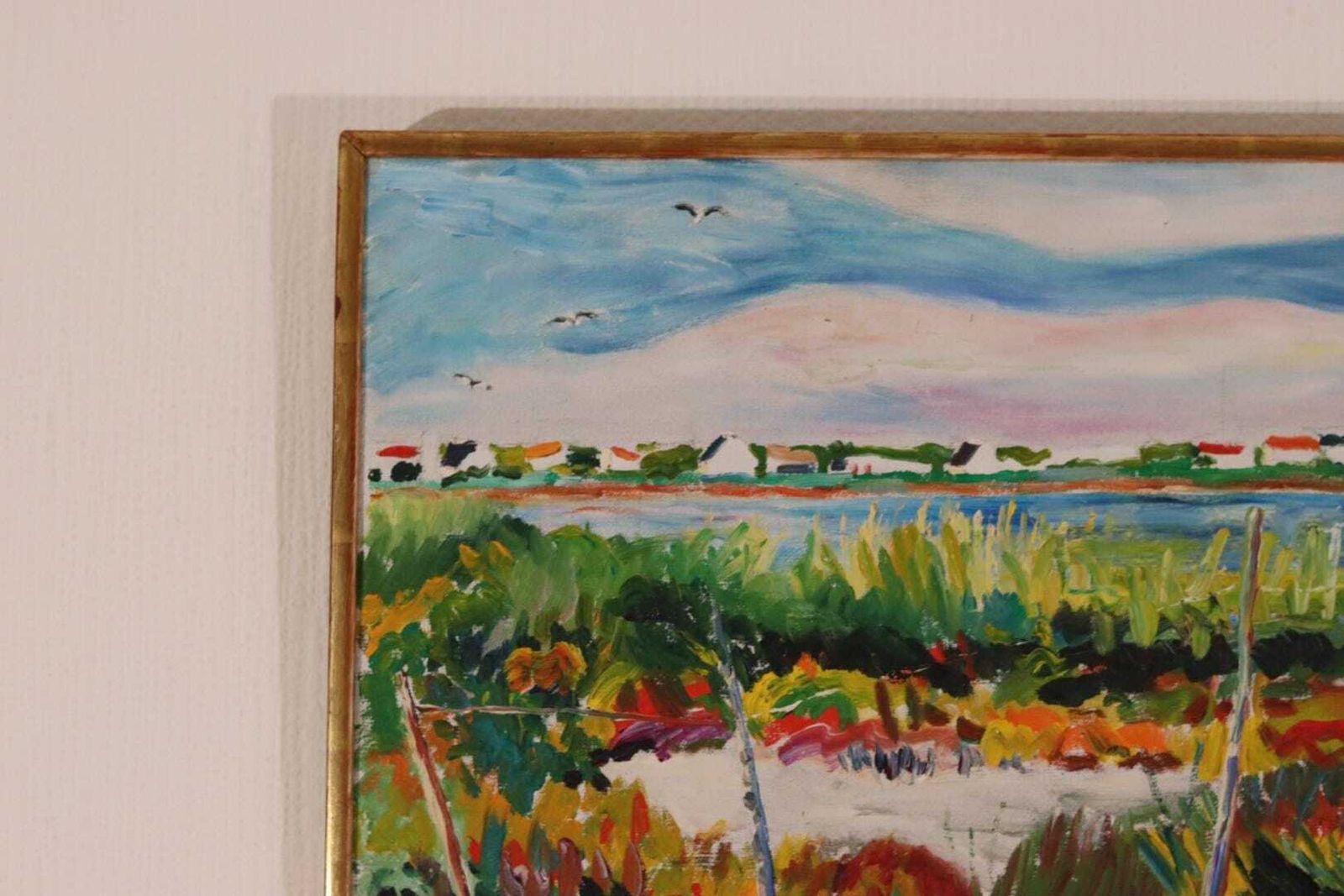 Original Swedish Oil On Canvas – “Camargue” By Maurice Moberg – Vintage & Framed – 33 × 41 Cm (13.0" × 16.1") photo 345.0