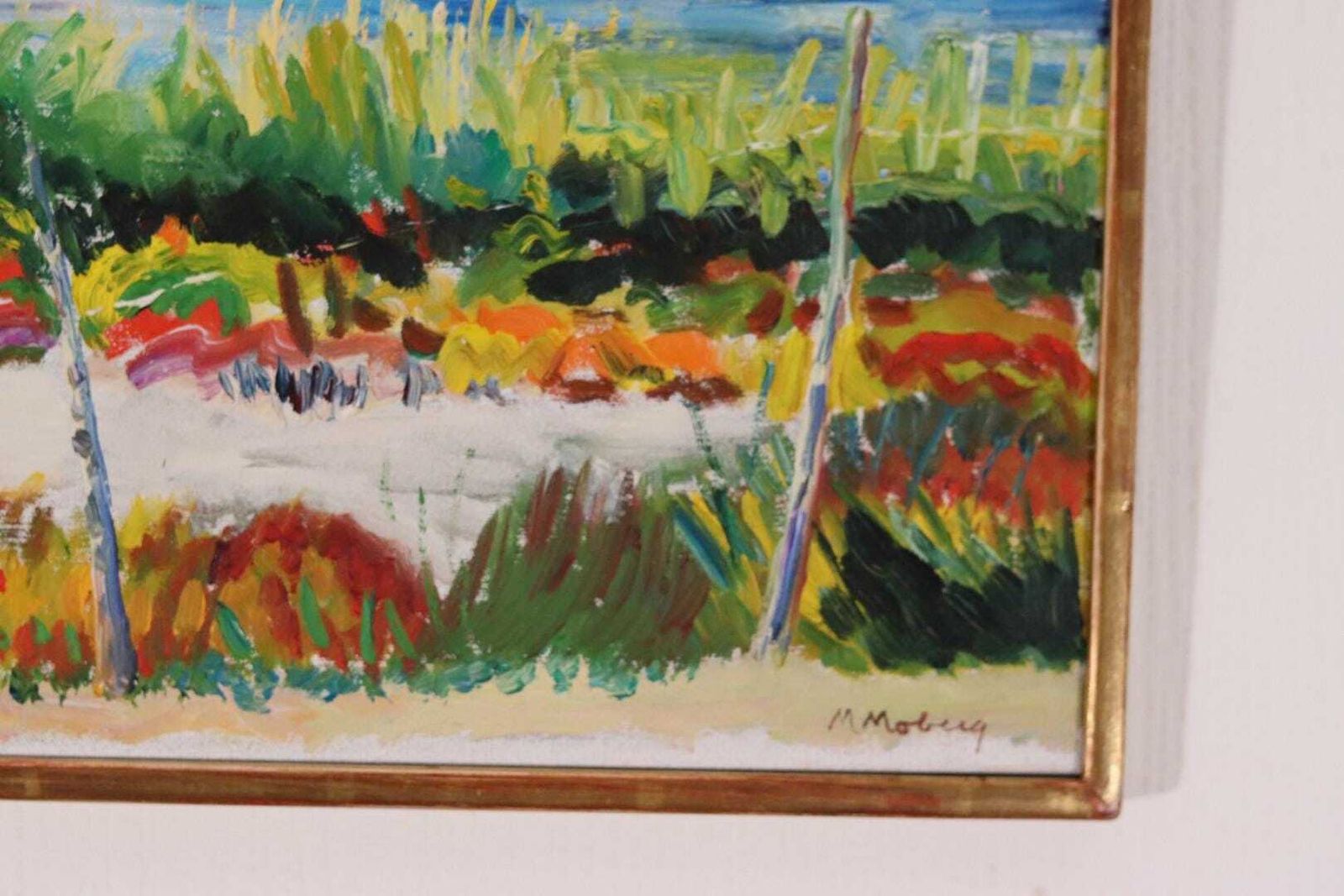 Original Swedish Oil On Canvas – “Camargue” By Maurice Moberg – Vintage & Framed – 33 × 41 Cm (13.0" × 16.1") photo vinterior