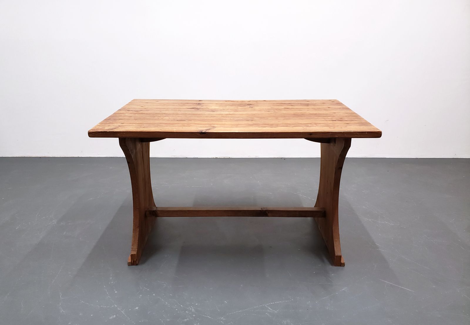Swedish Brutalist Dining Set In Solid Pine – Table And Four Chairs, 1950s photo buy