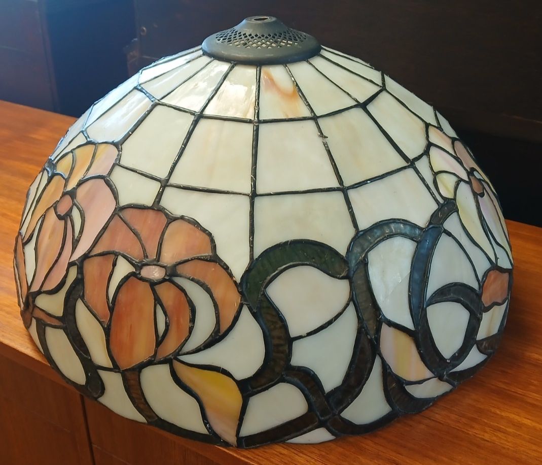 photo furniture Large Mid Century Tiffany Style Ceiling/Standard Lamp Pendant Lampshade A/F