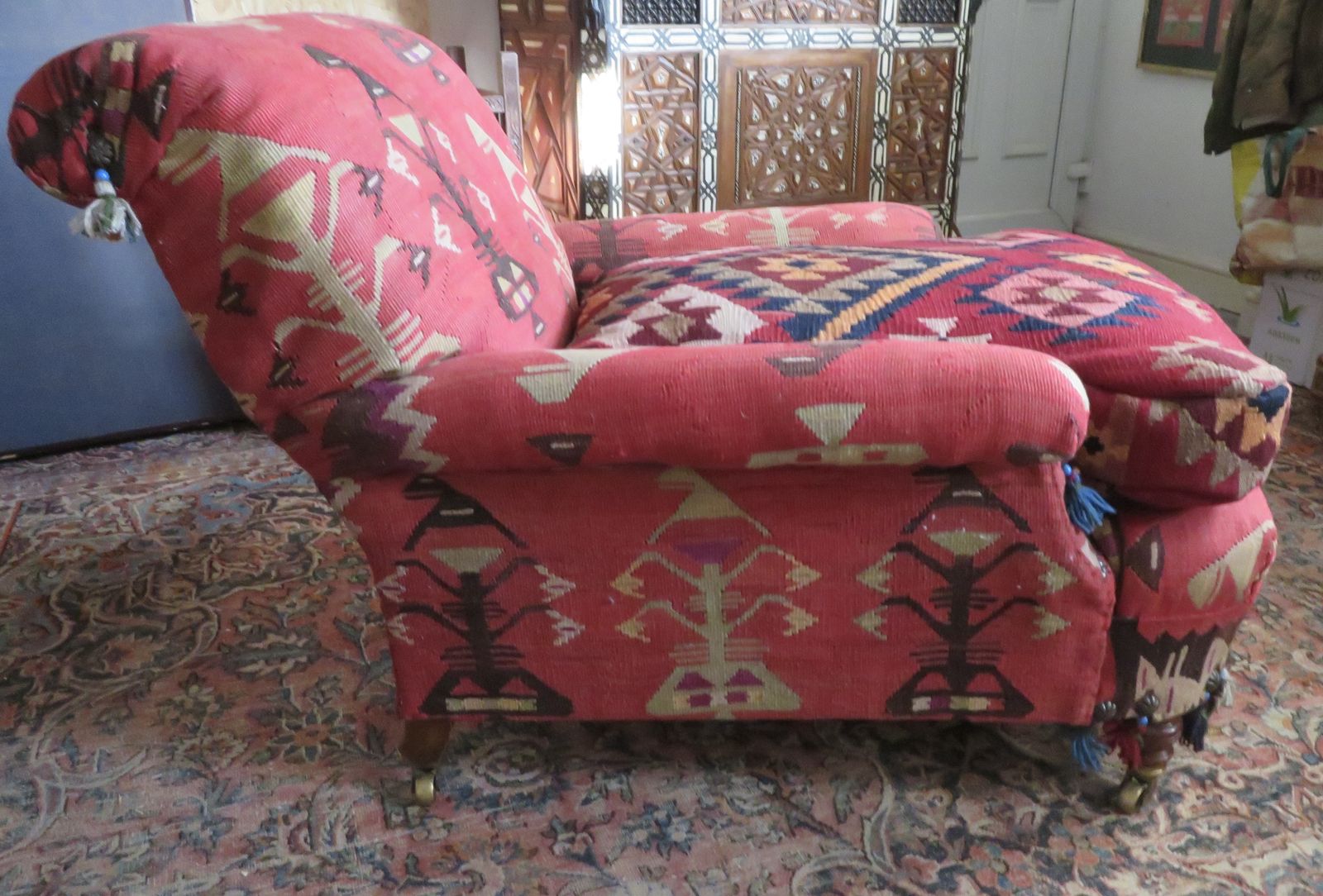 Howard And Sons "Kilim" Club Armchair.