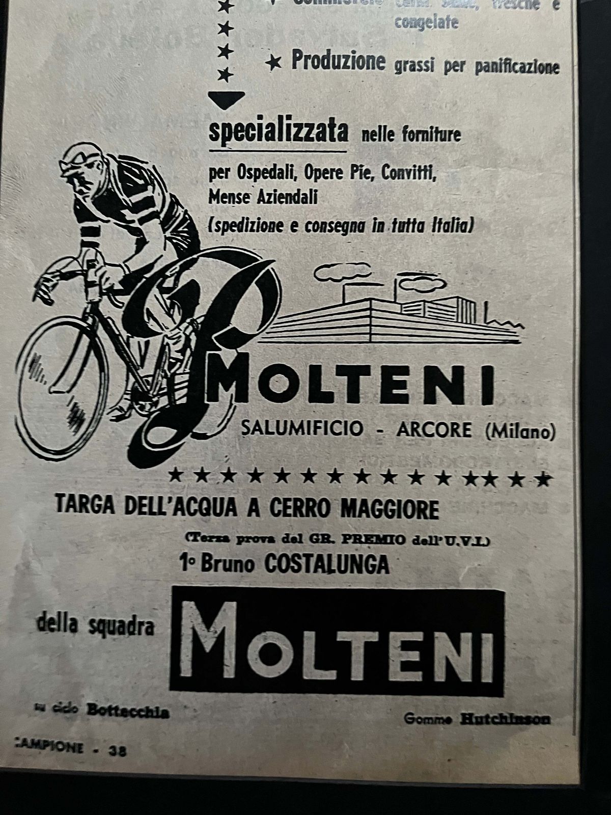 Molteni Giro D'italia Magazine Advertisement C1960 photo furniture