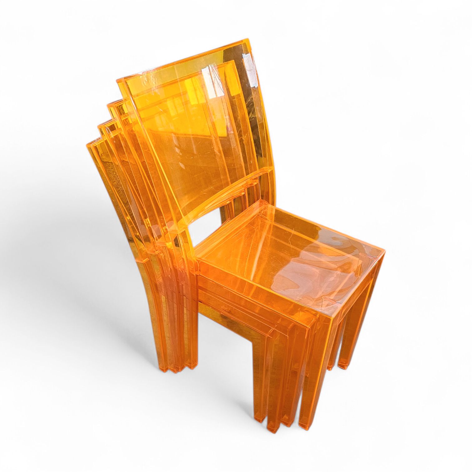 4 X La Marie Chairs / Philippe Starck / Kartell 2001 photo Furniture