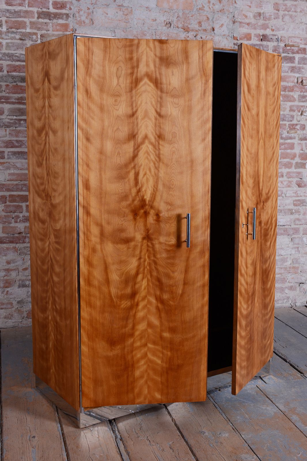 Furniture Restored Bauhaus Wardrobe, By H.J.Hagemann, Mücke Melder, Czech, 1930s photo