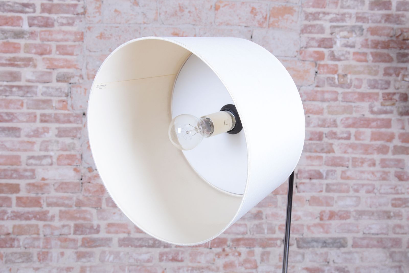 550.0 Original Mid Century Floor Lamp, By G. Teixido, Chrome, Coton, Italy, 1990s photo