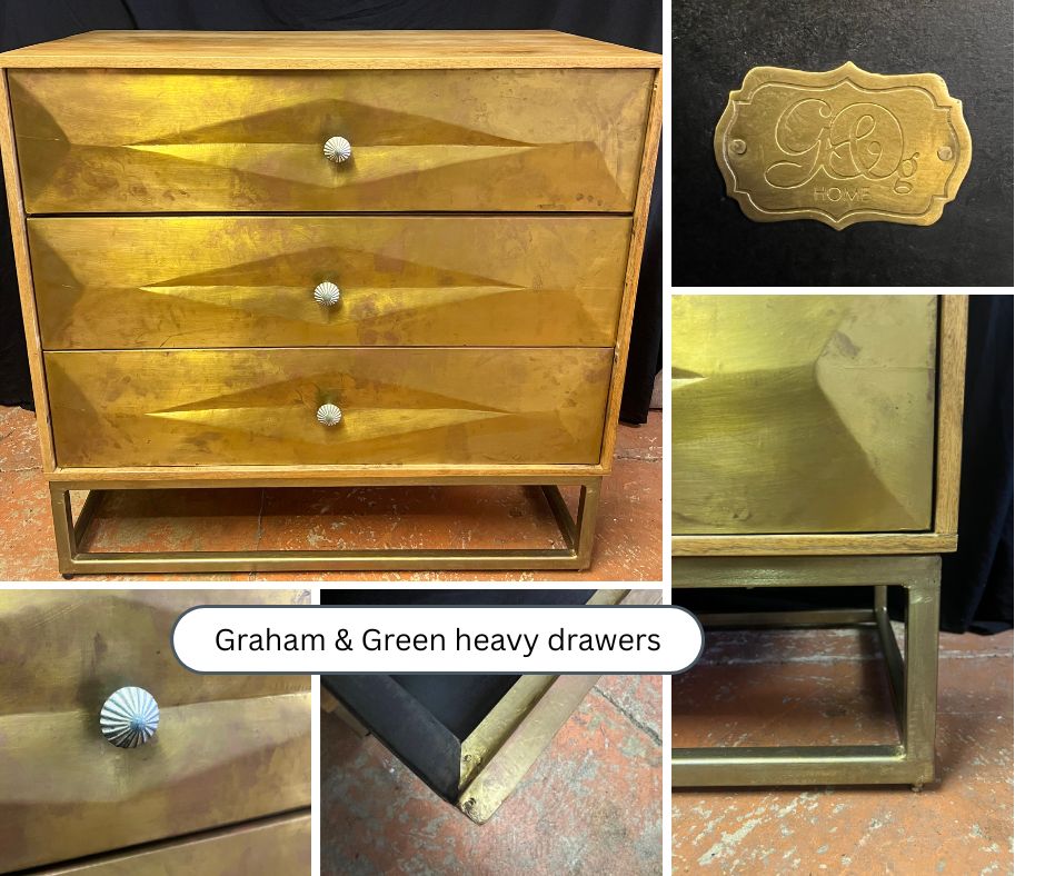 Umberto Brass Chest Of Drawers photo Furniture