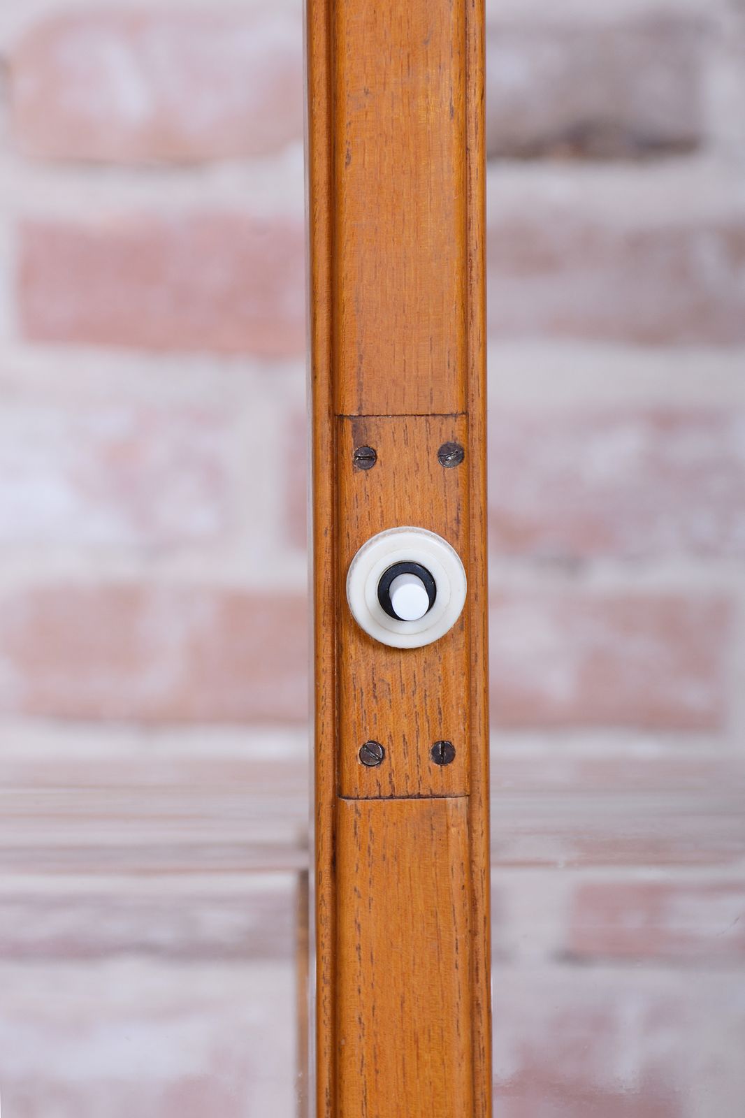photo buy Restored Mid Century Floor Lamp, By Krásná Jizba, Beech, Rattan, Czech, 1950s