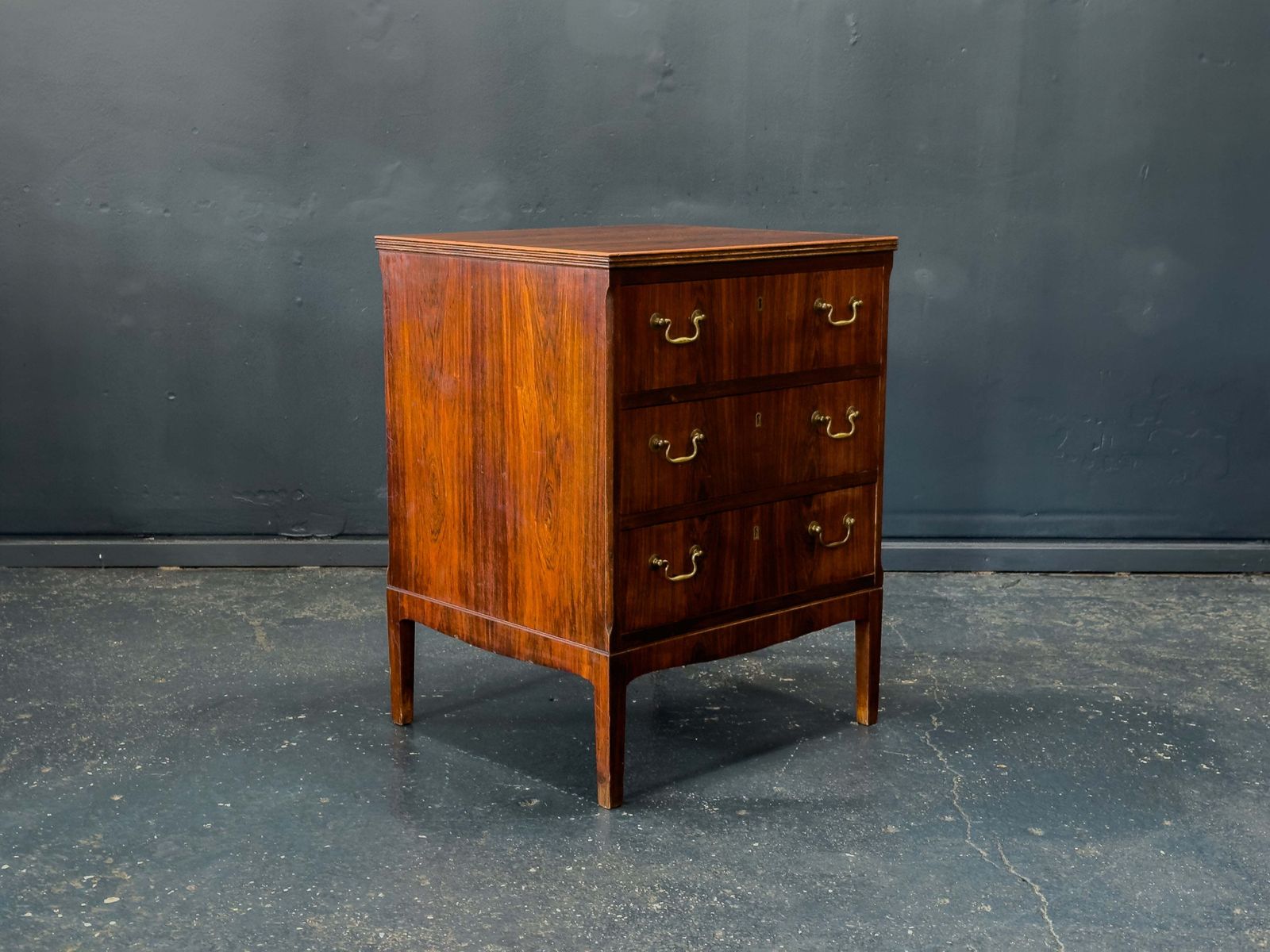 Rosewood Chest Of Drawers With Brass Handles photo Furniture
