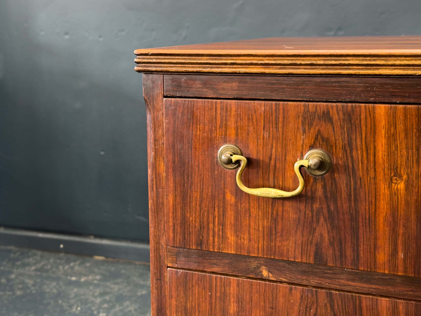 photo for sale Rosewood Chest Of Drawers With Brass Handles