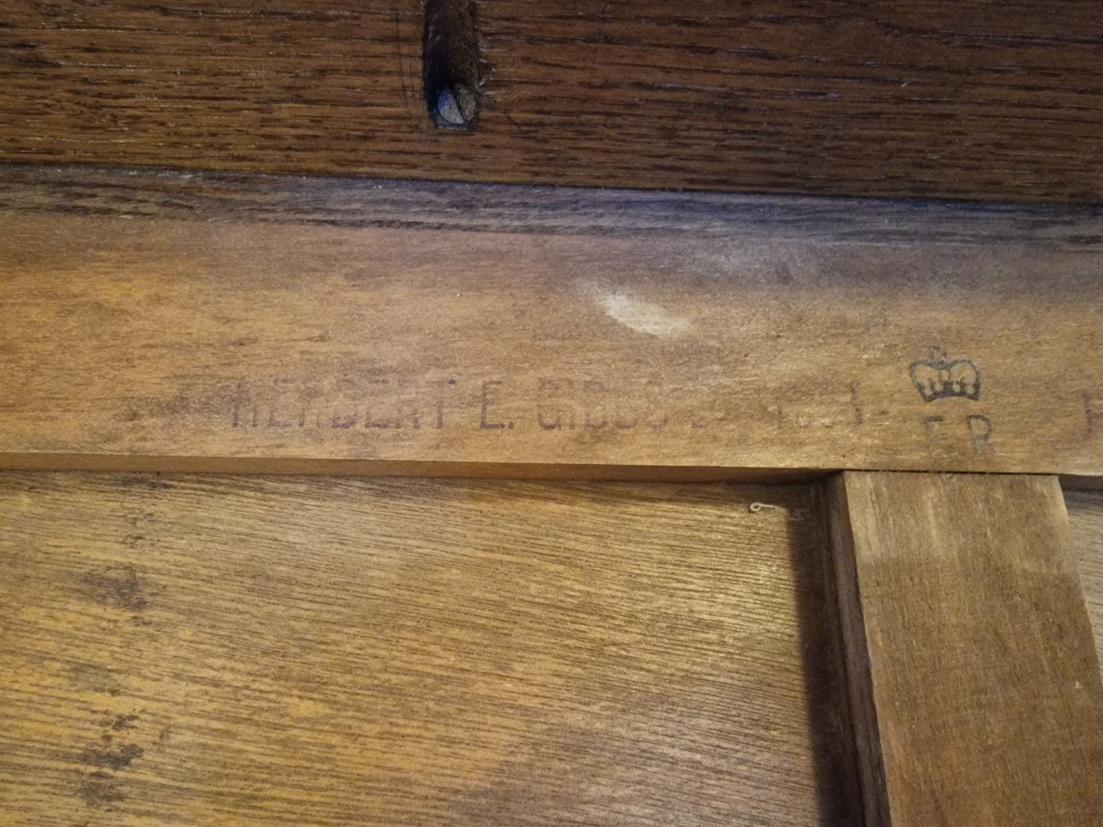 Herbert E Gibbs 1953 Authentic Military Campaign Table photo furniture