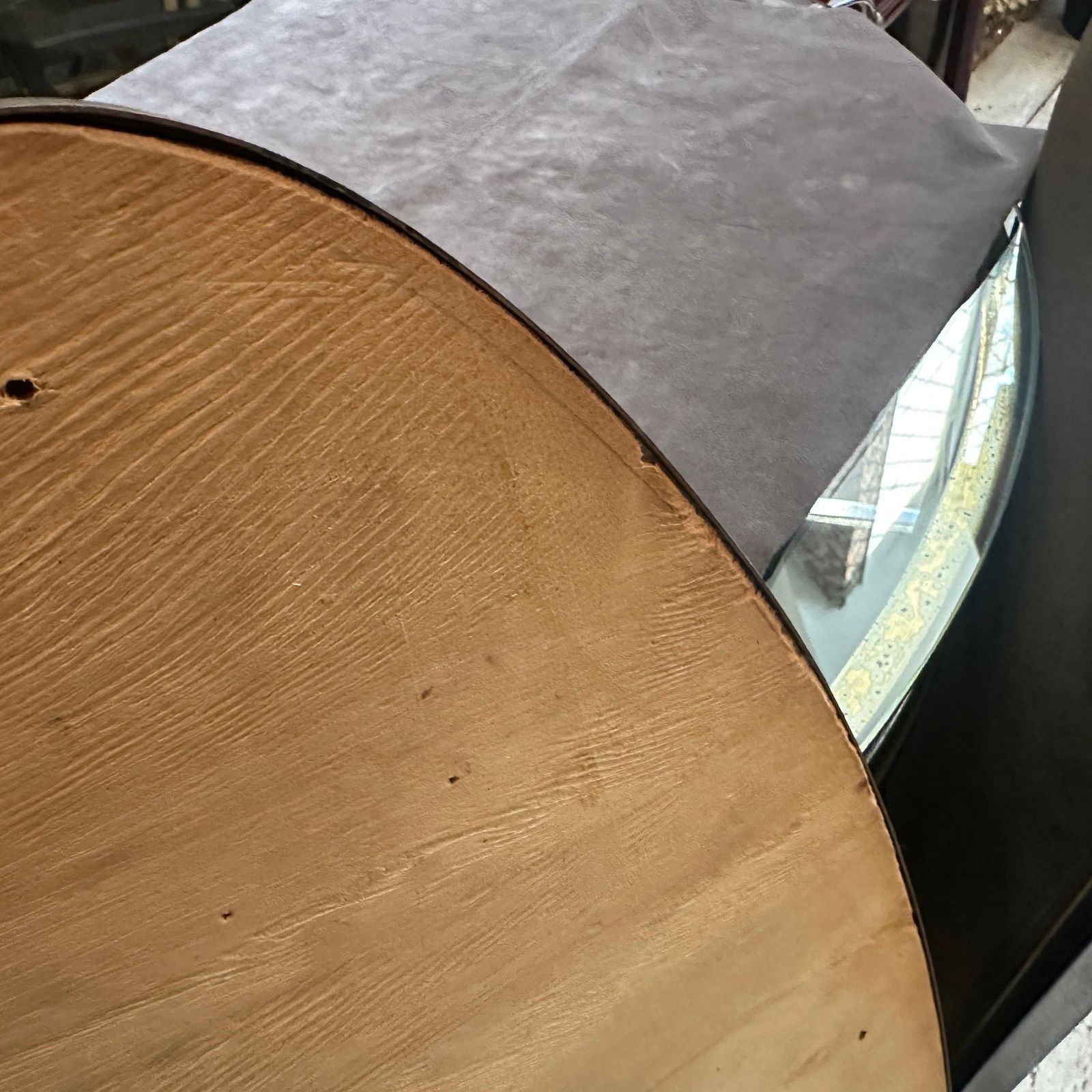 Home Decor 1950s Gio Ponti Style Mid Century Modern Brass Italian Long Oval Wall Mirror photo