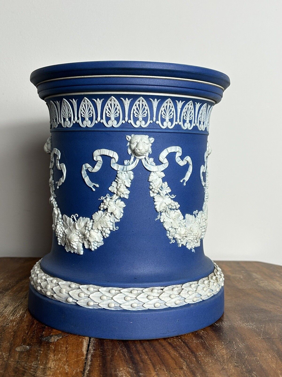 Wedgwood Jasperware Pedestal Vase Stand Early 19thc Rare Antique 21cm photo for sale