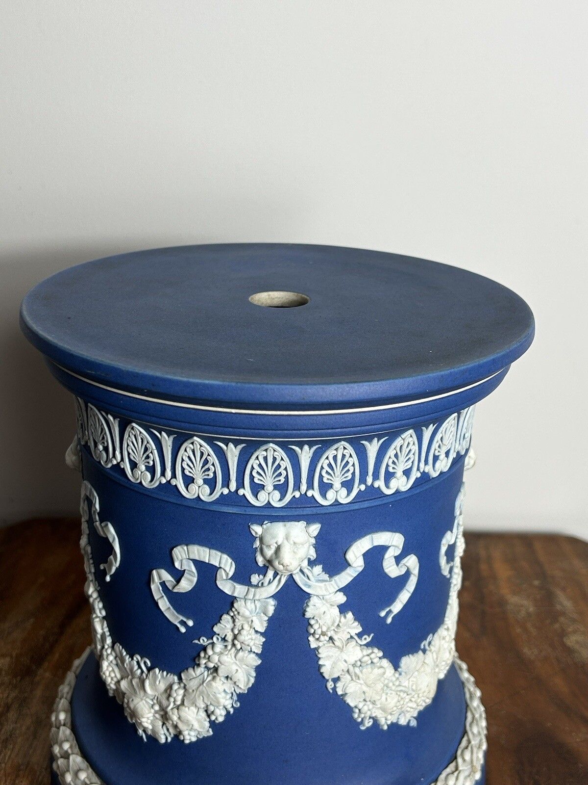 Wedgwood Jasperware Pedestal Vase Stand Early 19thc Rare Antique 21cm photo buy