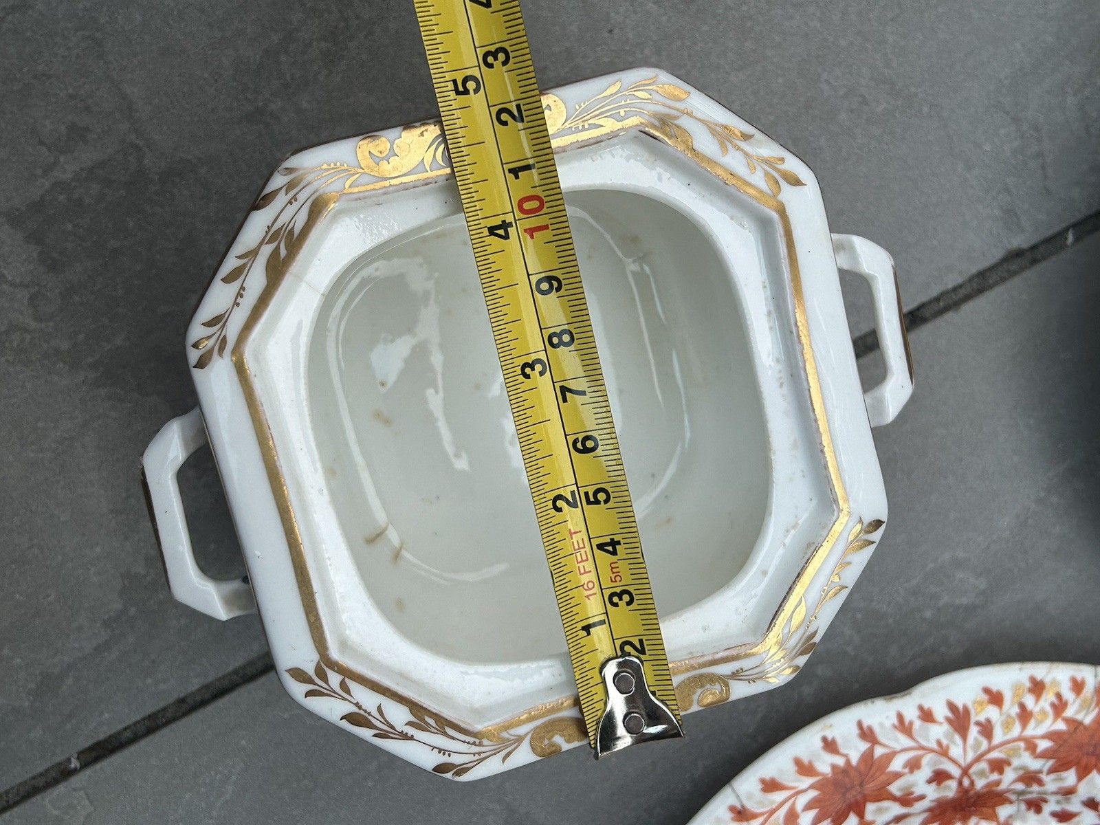 photo furniture Spode Felspar Porcelain Sugar Bowl Elegant Antique 12cm Fine English China