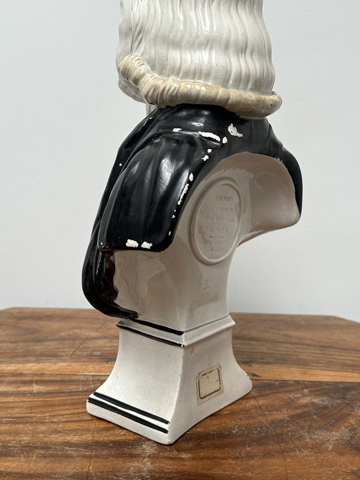 Enoch Wood Staffordshire Pearlware Bust Of Rev John Wesley, 30cm photo vinterior