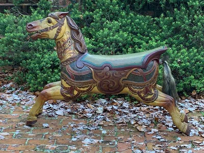 Exceptional Carousel Horse By Orton & Spooner In Original Factory Paint photo furniture