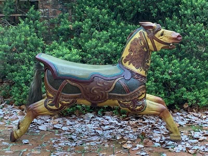 Exceptional Carousel Horse By Orton & Spooner In Original Factory Paint photo for sale