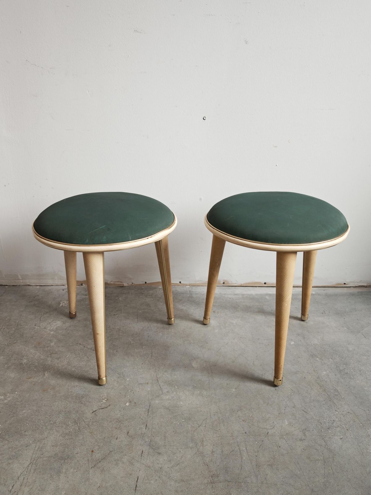 Pair Of Mid Century Modern Stools By Umberto Mascagni, Italy 1950s photo 1100.0