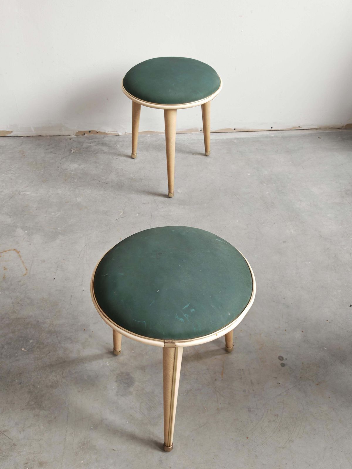 Pair Of Mid Century Modern Stools By Umberto Mascagni, Italy 1950s photo buy