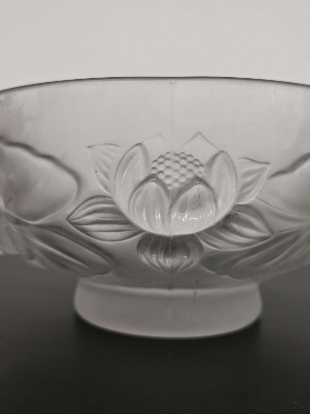 photo furniture Art Deco Glass Bowl "Water Lilies" By Josef Inwald For Barolac, Czech 1930s