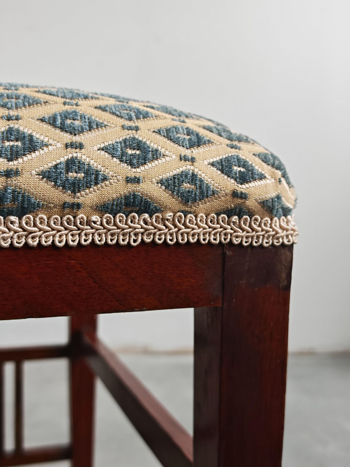 Jugendstil Stool In Beech And Mahogany Attr. To Otto Wagner, Austria 1910s photo vinterior
