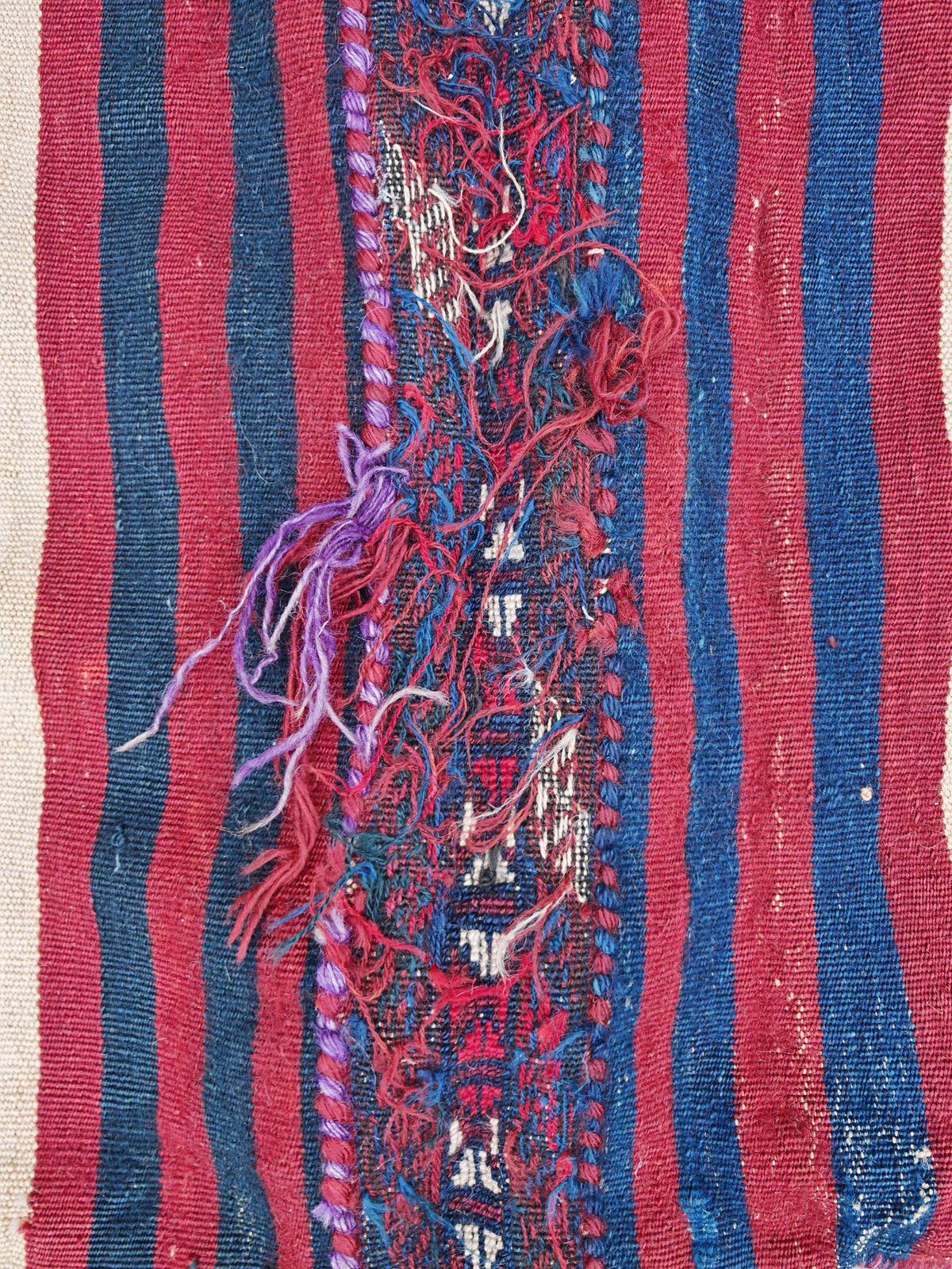3000.0 Antique Kurdish Hand Knotted Camel Saddle Rug, Herki Tribe, 19th Century photo