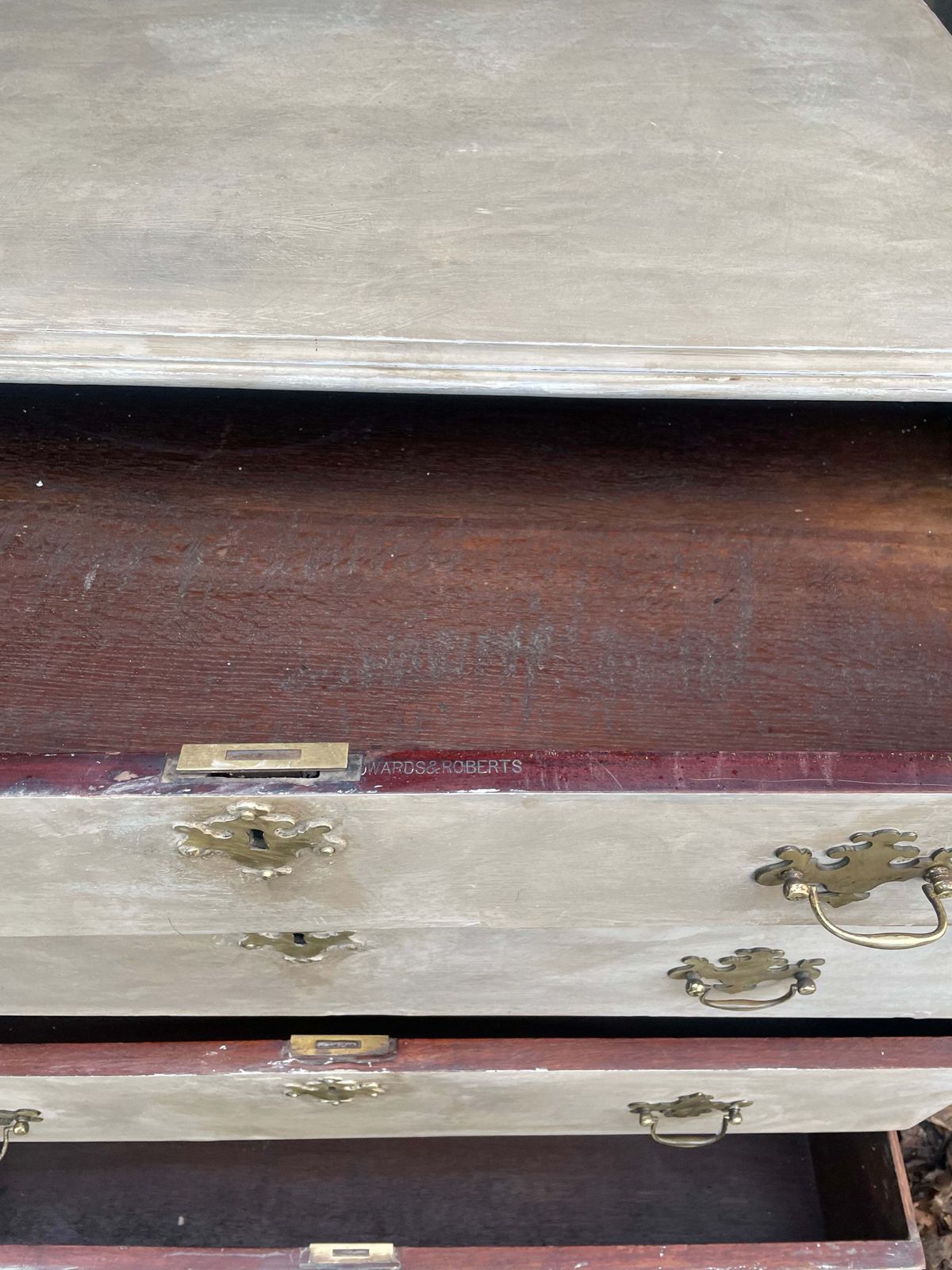 photo for sale Rare 19th Century Edwards & Roberts Painted Chest Of Drawers