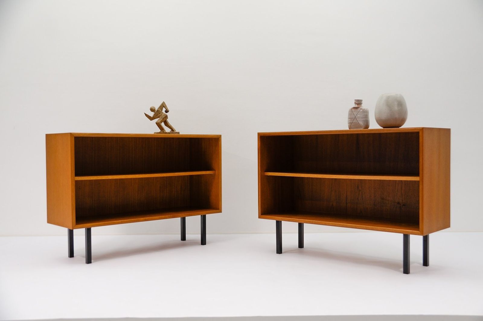 Danish Teak Bookshelves, 1960s, Set Of 2 photo furniture