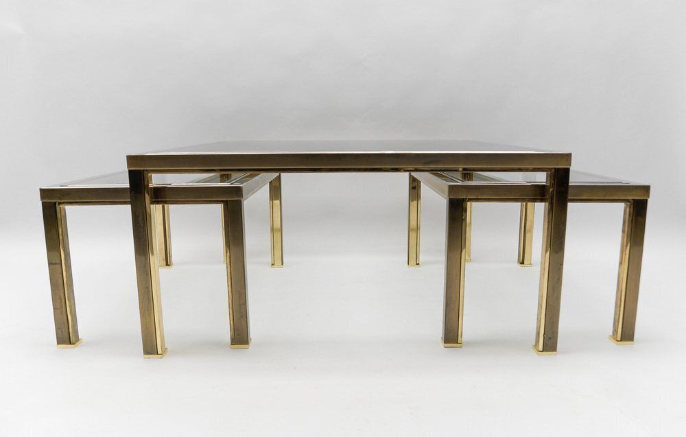 Vintage French Nesting Tables, 1970s, Set Of 3 photo Furniture