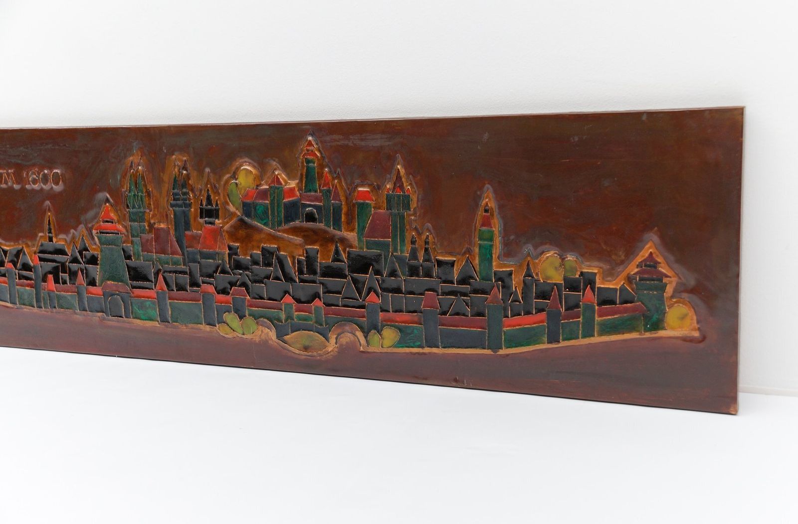 photo furniture Large Artist 3d Copper Wall Art Nürnberg By Artist Fritz Flory For Graphik Baiersdorf, Germany, 1960s