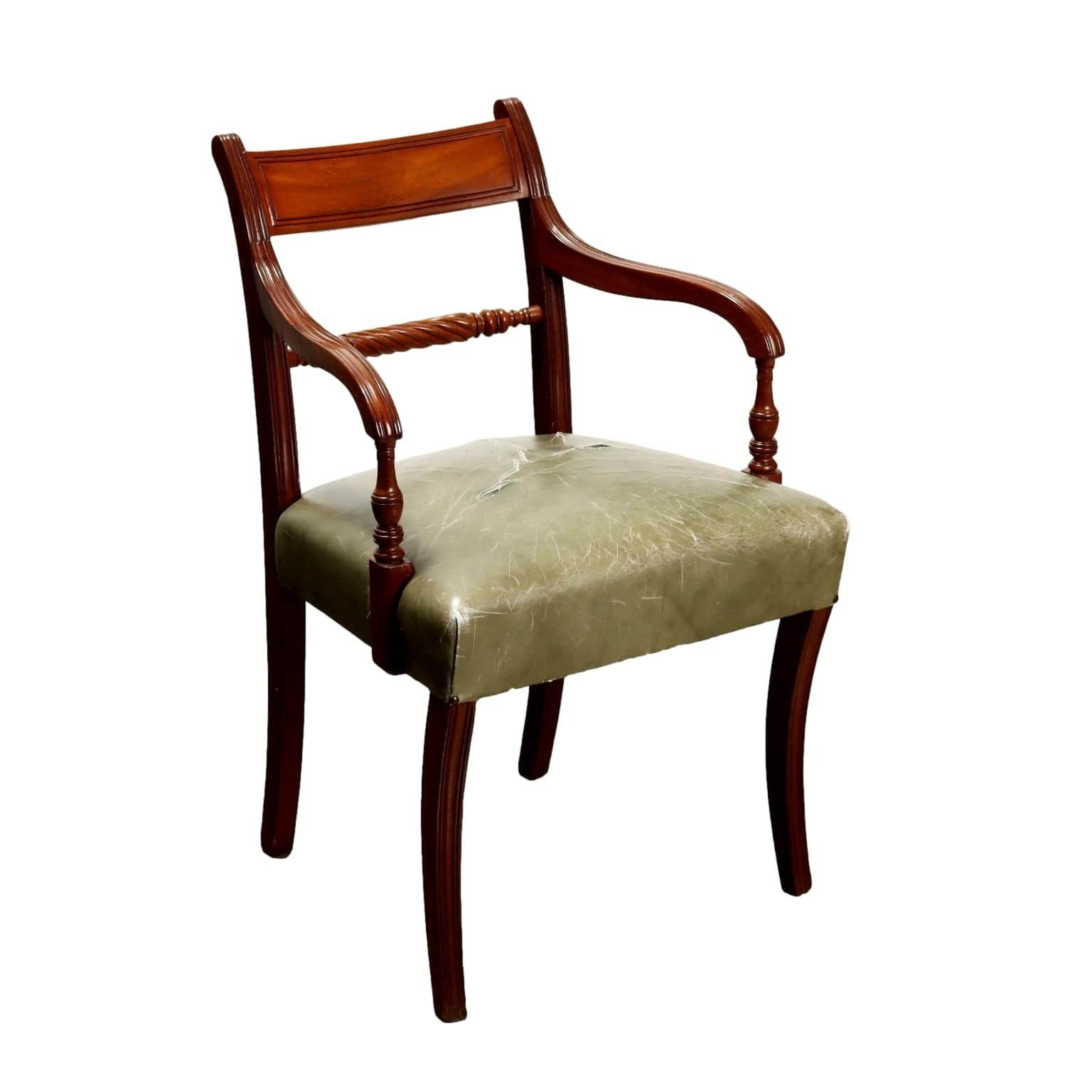 Regency Chair Mahogany Padded Seat United Kingdom '800