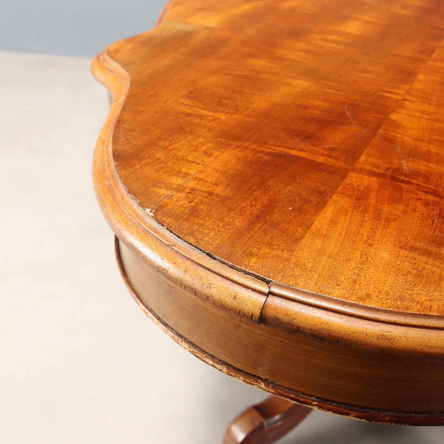 Antique Coffee Table Mahogany Italy Mid XIX Century photo vinterior