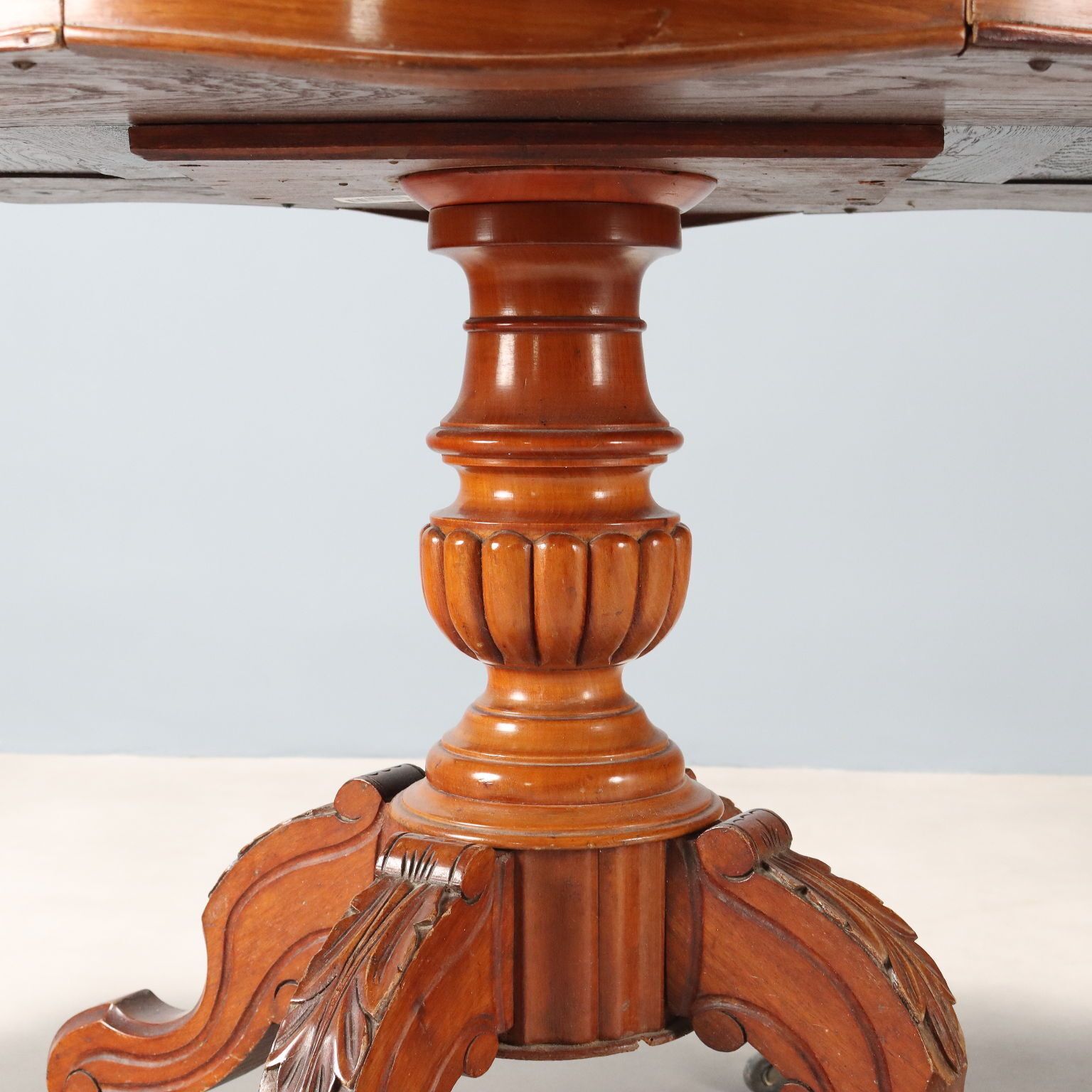 Antique Coffee Table Mahogany Italy Mid XIX Century photo vintage